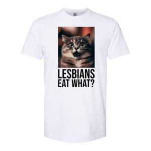 Lesbians Eat What Funny Cat Meme Softstyle CVC T-Shirt