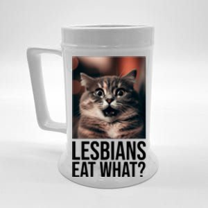 Lesbians Eat What Funny Cat Meme Beer Stein