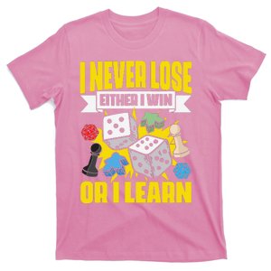 Lose Either Win Chees Board Dice Board Gaming Board Gamers T-Shirt