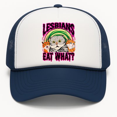 Lesbians Eat What Funny Cats Love Cute Women Boy Trucker Hat