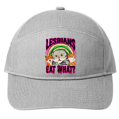 Lesbians Eat What Funny Cats Love Cute Women Boy 7-Panel Snapback Hat