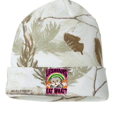 Lesbians Eat What Funny Cats Love Cute Women Boy Kati Licensed 12" Camo Beanie