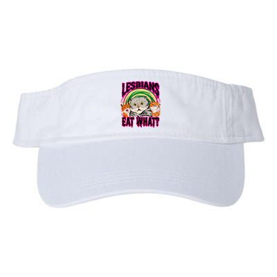 Lesbians Eat What Funny Cats Love Cute Women Boy Valucap Bio-Washed Visor