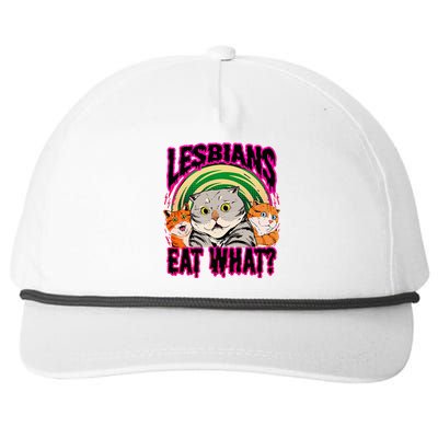 Lesbians Eat What Funny Cats Love Cute Women Boy Snapback Five-Panel Rope Hat