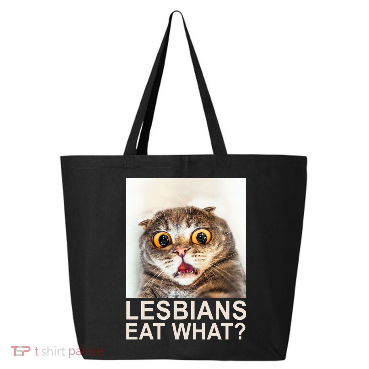 Lesbians Eat What Funny Cat 25L Jumbo Tote