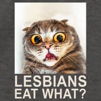 Lesbians Eat What Funny Cat Vector Backpack