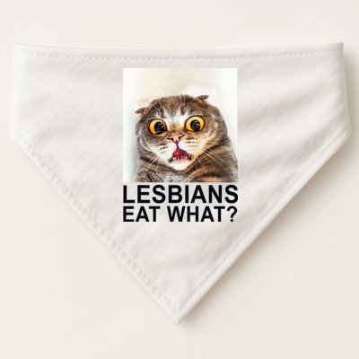 Lesbians Eat What Funny Cat USA-Made Doggie Bandana