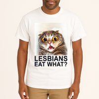 Lesbians Eat What Funny Cat Tall T-Shirt