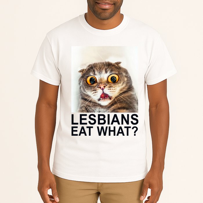 Lesbians Eat What Funny Cat Tall T-Shirt