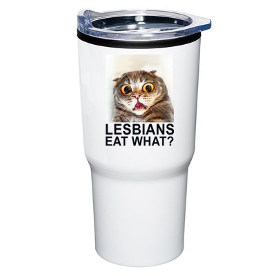 Lesbians Eat What Funny Cat Tumbler
