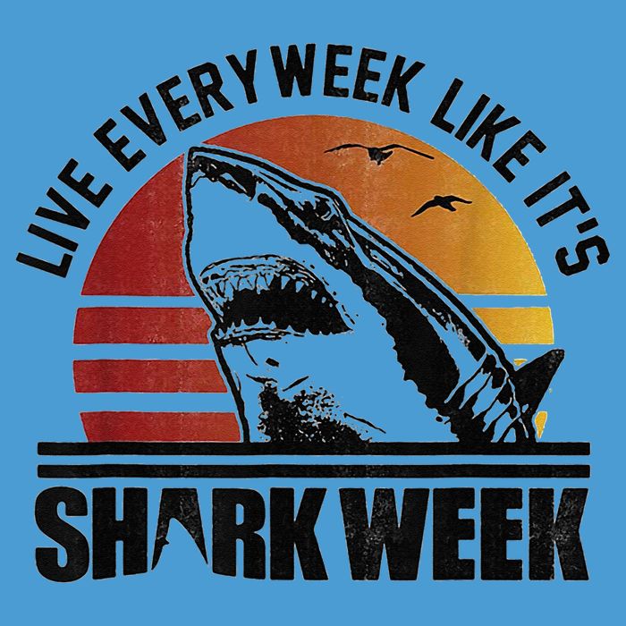 Live Every Week Like It'ss Shark Weeks Shark Lover Tie Dye Hoodie