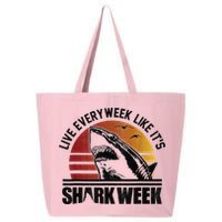 Live Every Week Like It'ss Shark Weeks Shark Lover 25L Jumbo Tote