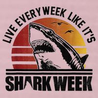Live Every Week Like It'ss Shark Weeks Shark Lover 25L Jumbo Tote