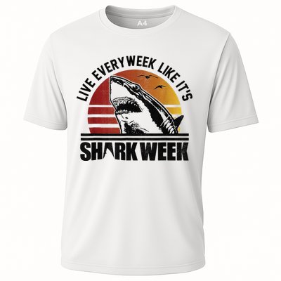 Live Every Week Like It'ss Shark Weeks Shark Lover Performance Shirt