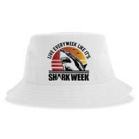 Live Every Week Like It'ss Shark Weeks Shark Lover Sustainable Bucket Hat