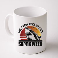 Live Every Week Like It'ss Shark Weeks Shark Lover Mug