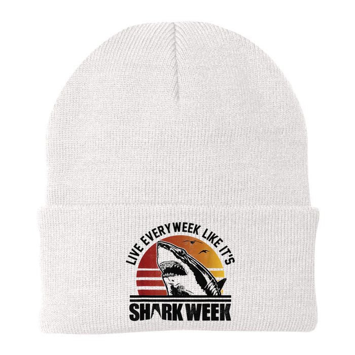 Live Every Week Like It'ss Shark Weeks Shark Lover Beanie