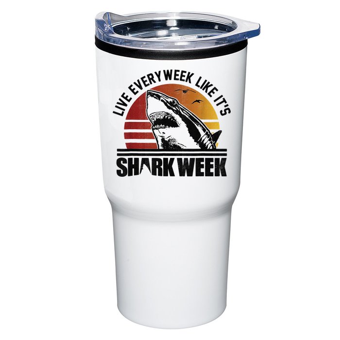 Live Every Week Like It'ss Shark Weeks Shark Lover Tumbler