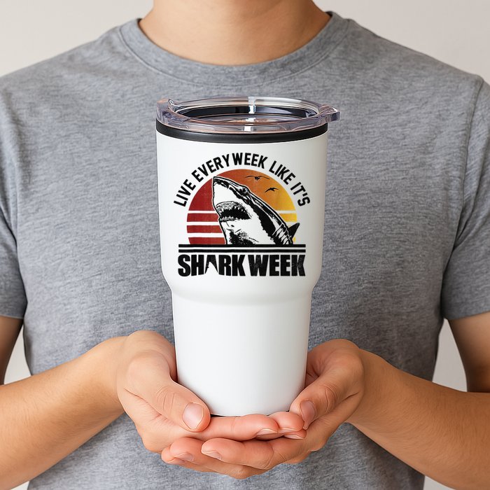 Live Every Week Like It'ss Shark Weeks Shark Lover Tumbler