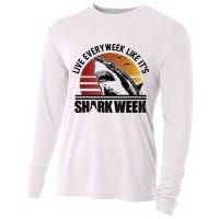 Live Every Week Like It'ss Shark Weeks Shark Lover Cooling Performance Long Sleeve Crew