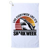 Live Every Week Like It'ss Shark Weeks Shark Lover Golf Towel