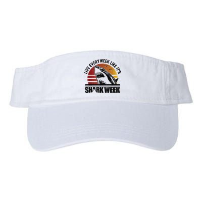 Live Every Week Like It'ss Shark Weeks Shark Lover Visor