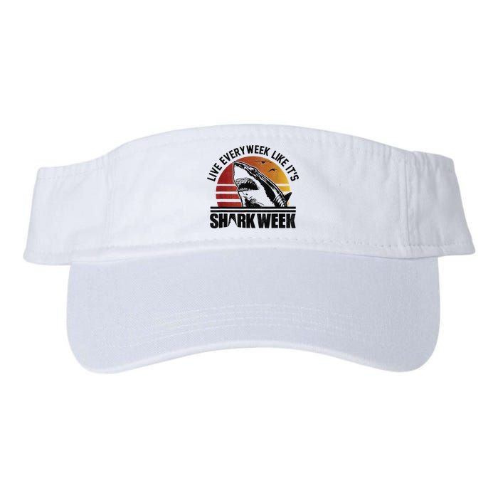 Live Every Week Like It'ss Shark Weeks Shark Lover Visor