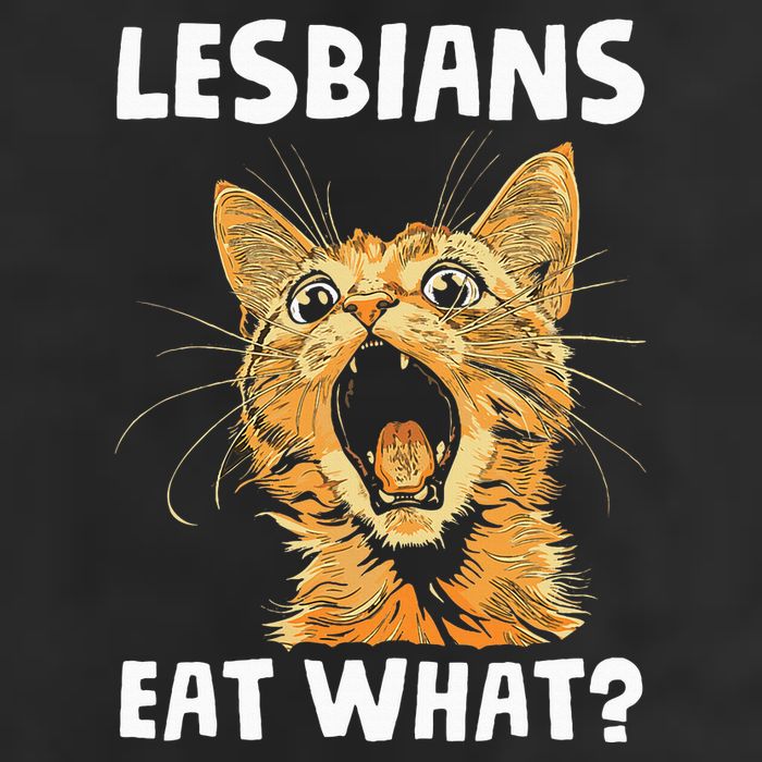 Lesbians Eat What 7 Panel Mesh Trucker Snapback Hat