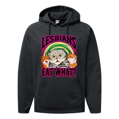 Lesbians Eat What Funny Cats Love Cute Women Boy Performance Fleece Hoodie