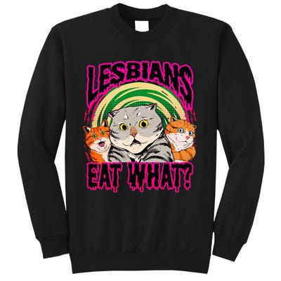 Lesbians Eat What Funny Cats Love Cute Women Boy Sweatshirt