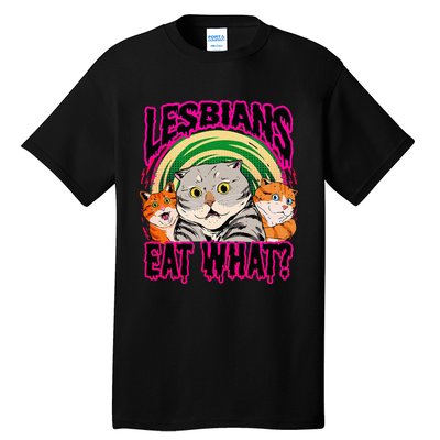 Lesbians Eat What Funny Cats Love Cute Women Boy Tall T-Shirt