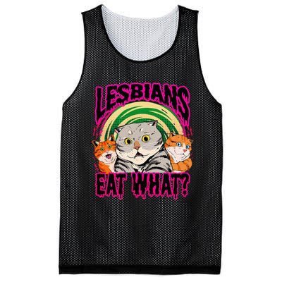 Lesbians Eat What Funny Cats Love Cute Women Boy Mesh Reversible Basketball Jersey Tank