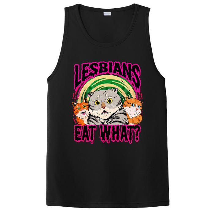 Lesbians Eat What Funny Cats Love Cute Women Boy PosiCharge Competitor Tank