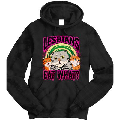 Lesbians Eat What Funny Cats Love Cute Women Boy Tie Dye Hoodie