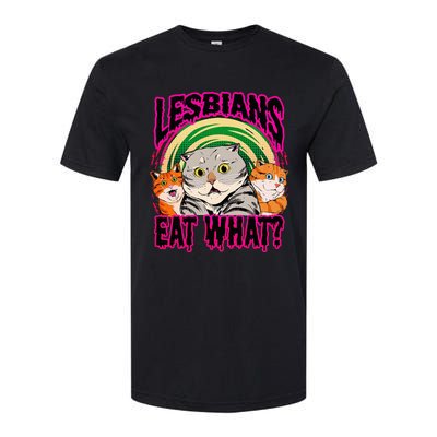 Lesbians Eat What Funny Cats Love Cute Women Boy Softstyle CVC T-Shirt