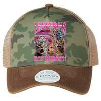 Lesbians Eat What Funny Offensive Cat Bootleg Sarcastic Legacy Tie Dye Trucker Hat