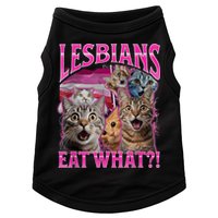 Lesbians Eat What Funny Offensive Cat Bootleg Sarcastic Doggie Tank