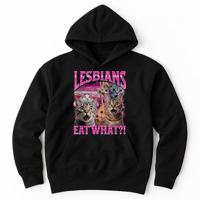 Lesbians Eat What Funny Offensive Cat Bootleg Sarcastic Hoodie