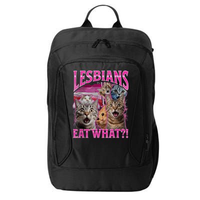 Lesbians Eat What Funny Offensive Cat Bootleg Sarcastic City Backpack