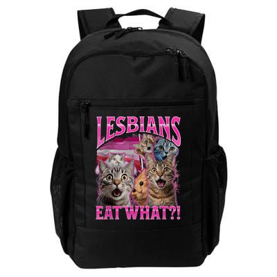 Lesbians Eat What Funny Offensive Cat Bootleg Sarcastic Backpack