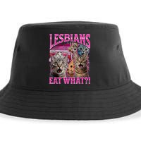 Lesbians Eat What Funny Offensive Cat Bootleg Sarcastic Sustainable Bucket Hat