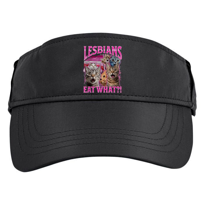 Lesbians Eat What Funny Offensive Cat Bootleg Sarcastic Adult Drive Performance Visor