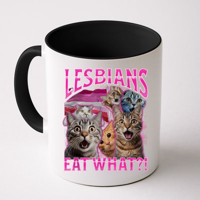 Lesbians Eat What Funny Offensive Cat Bootleg Sarcastic Mug
