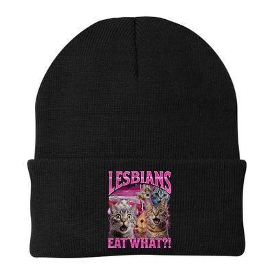 Lesbians Eat What Funny Offensive Cat Bootleg Sarcastic Beanie