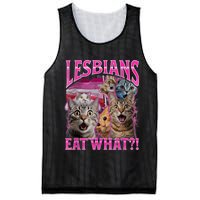 Lesbians Eat What Funny Offensive Cat Bootleg Sarcastic Mesh Reversible Basketball Jersey Tank