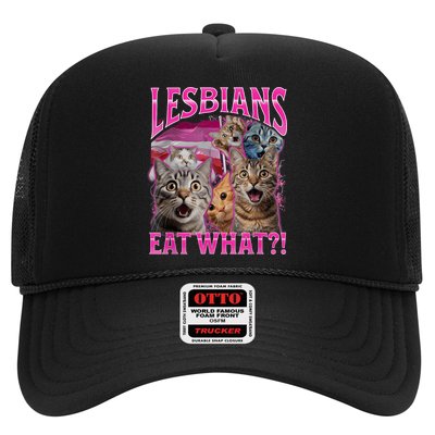 Lesbians Eat What Funny Offensive Cat Bootleg Sarcastic Trucker Hat
