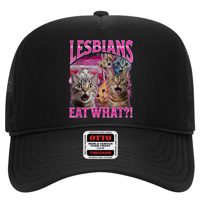 Lesbians Eat What Funny Offensive Cat Bootleg Sarcastic Hat