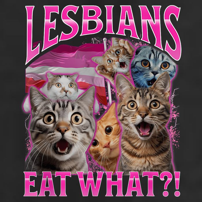 Lesbians Eat What Funny Offensive Cat Bootleg Sarcastic Hat