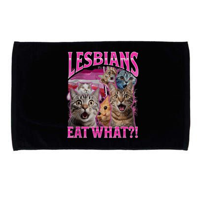 Lesbians Eat What Funny Offensive Cat Bootleg Sarcastic Microfiber Hand Towel