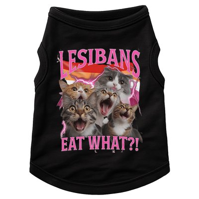 Lesbians Eat What Funny Offensive Cat Unhinged 90s Meme Doggie Tank